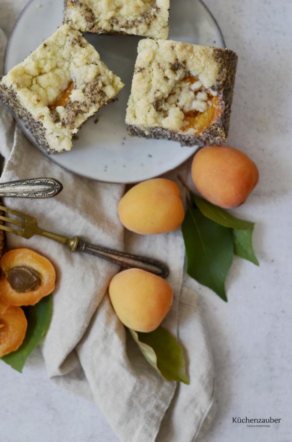 Marillen-Mohnkuchen vom Blech - Küchenzauber