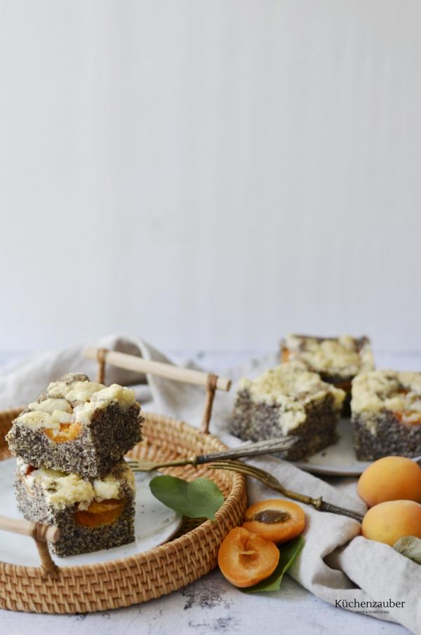 Marillen-Mohnkuchen vom Blech - Küchenzauber