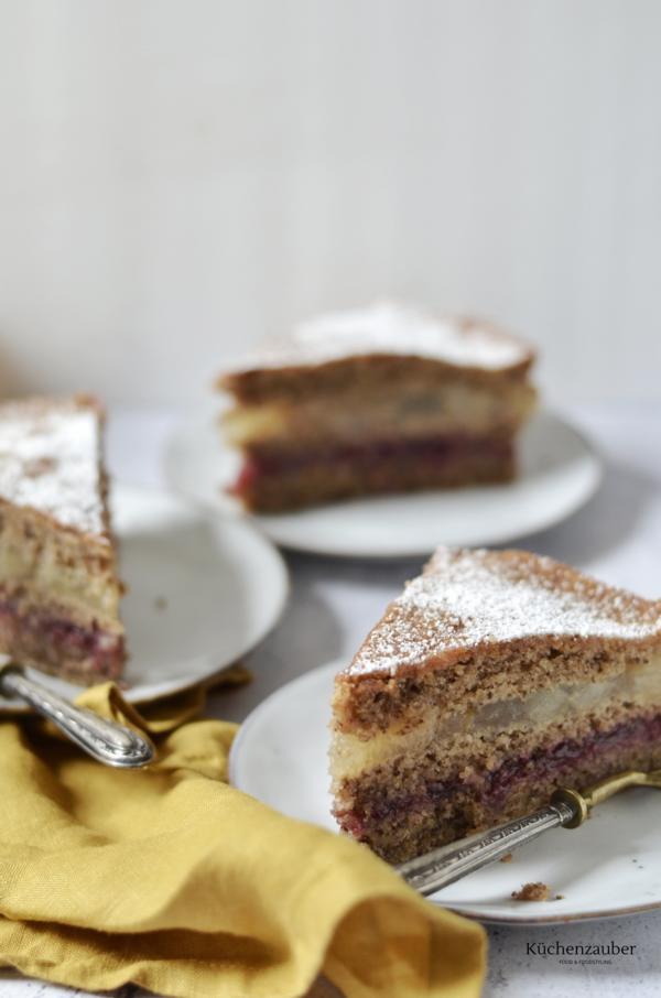 Birnen Nusskuchen - Küchenzauber