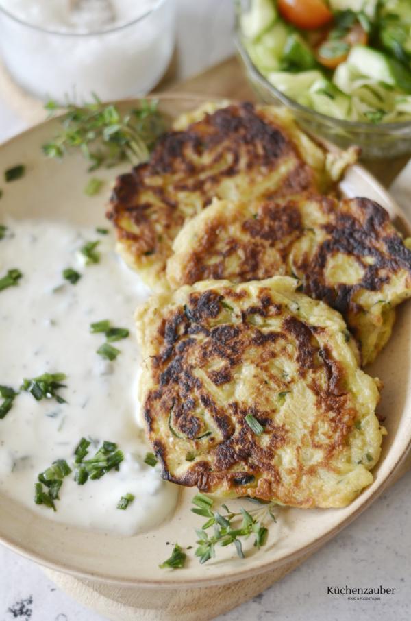 Zucchini-Kartoffel Puffer